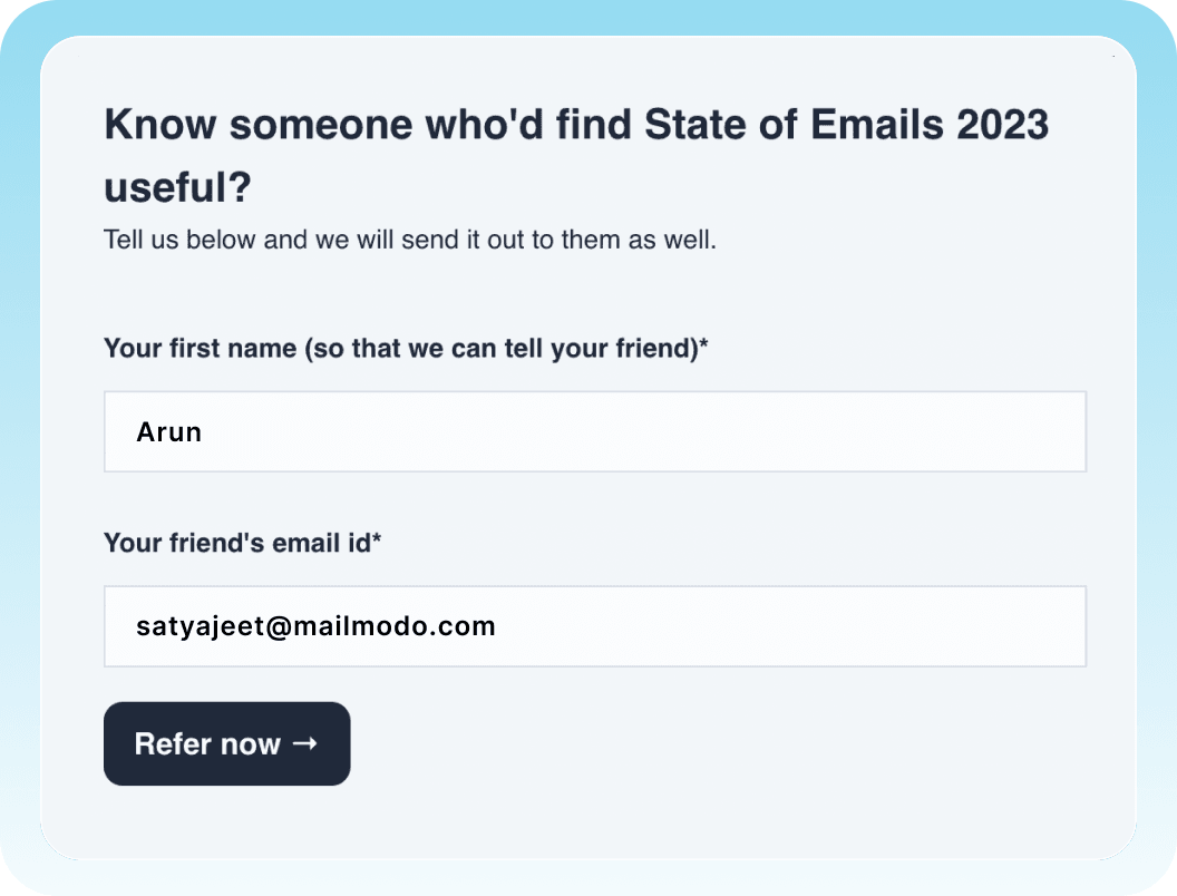 Referral email Referral email