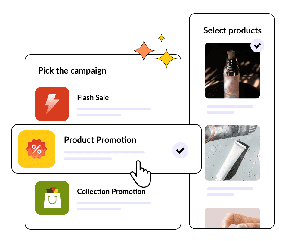 Shows the first step of generating an email template with Mailmodo AI Shows the first step of generating an email template with Mailmodo AI