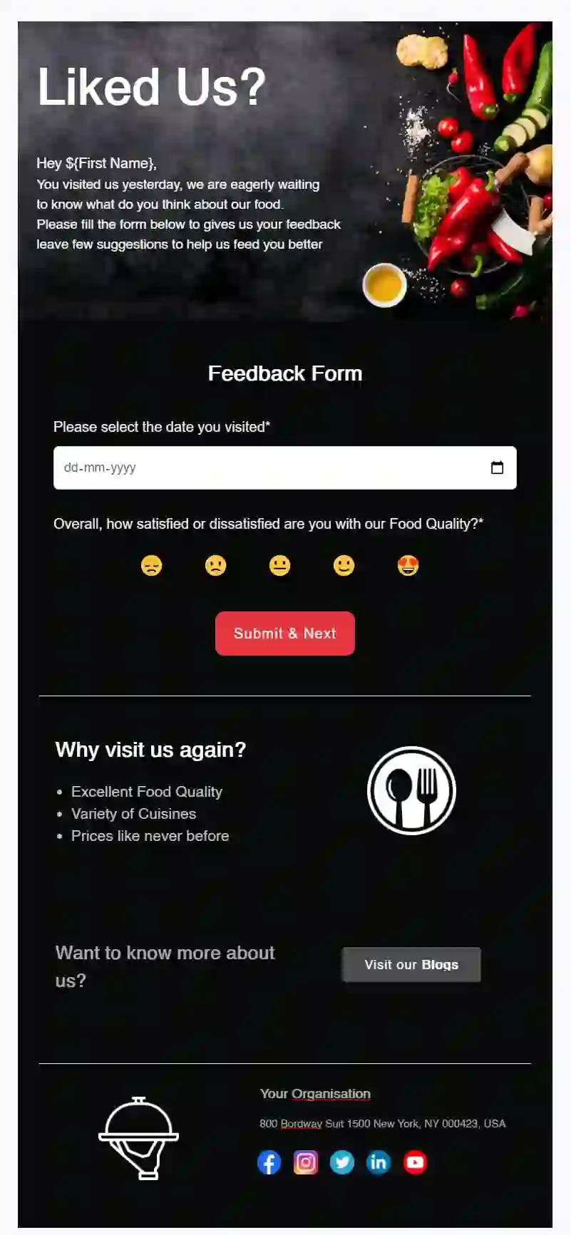 Free Customer Feedback Email Template