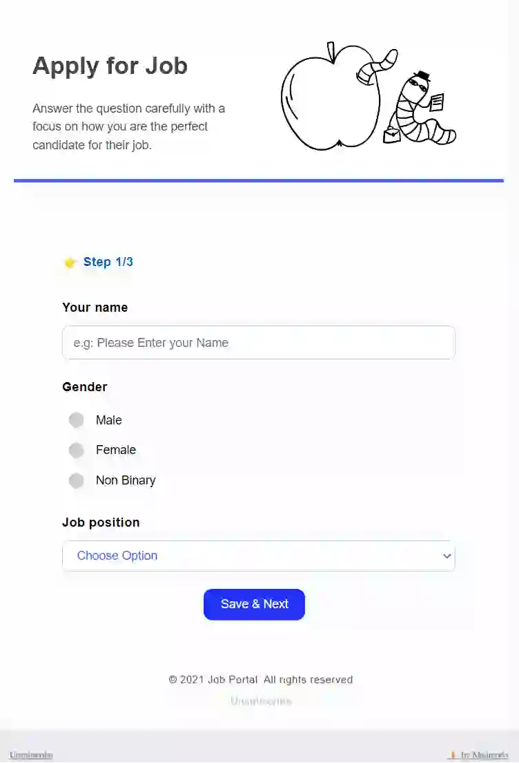 Multi-step Form Email Template