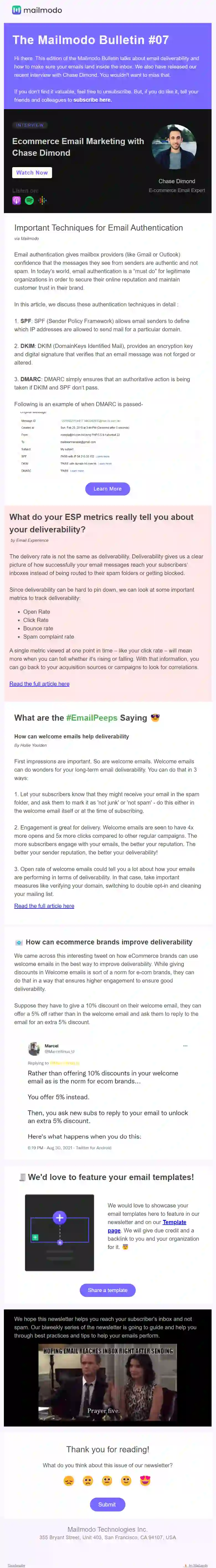 Free Newsletter Email Template