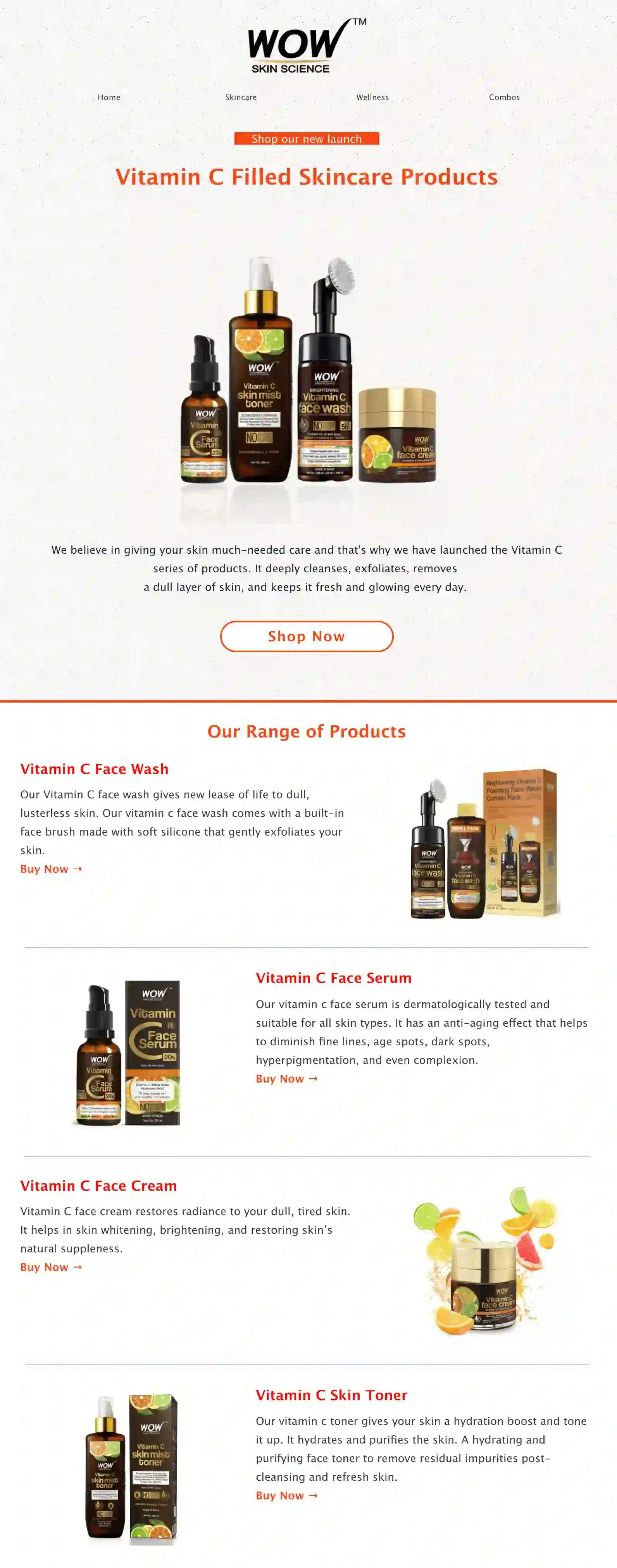 Ecommerce Product Launch Email Template