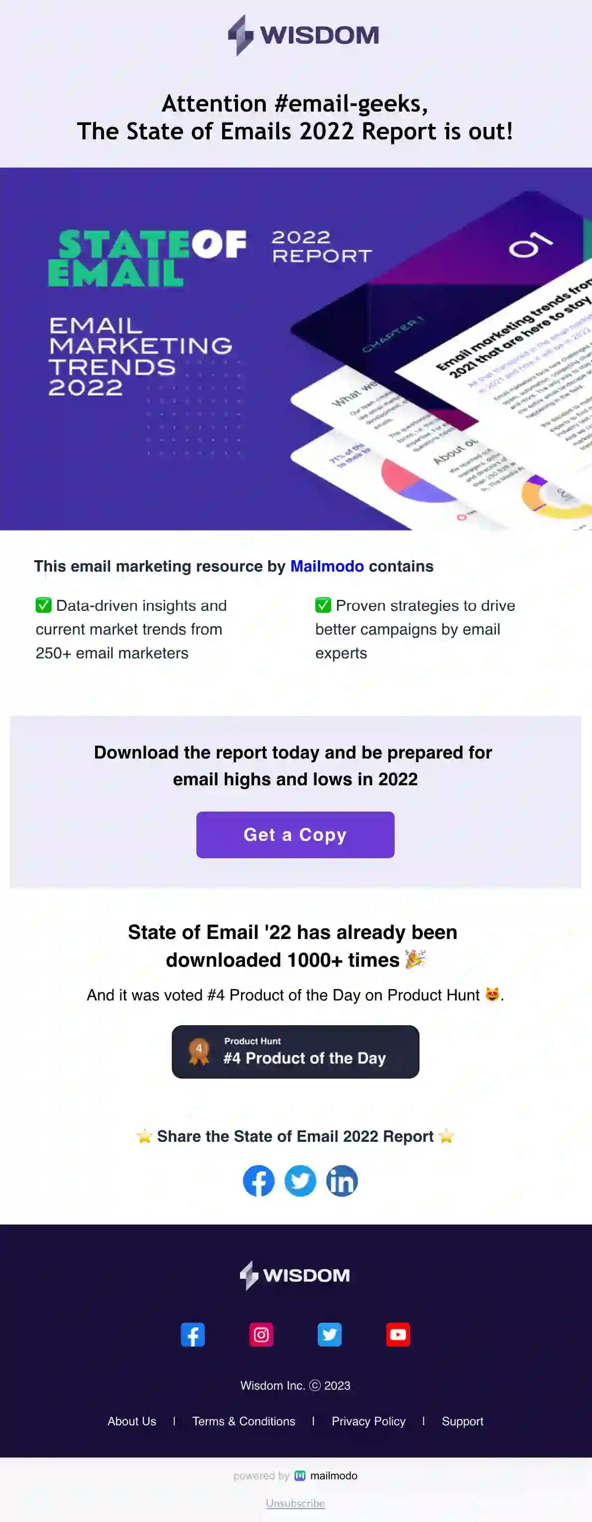 E-book Launch Email Template