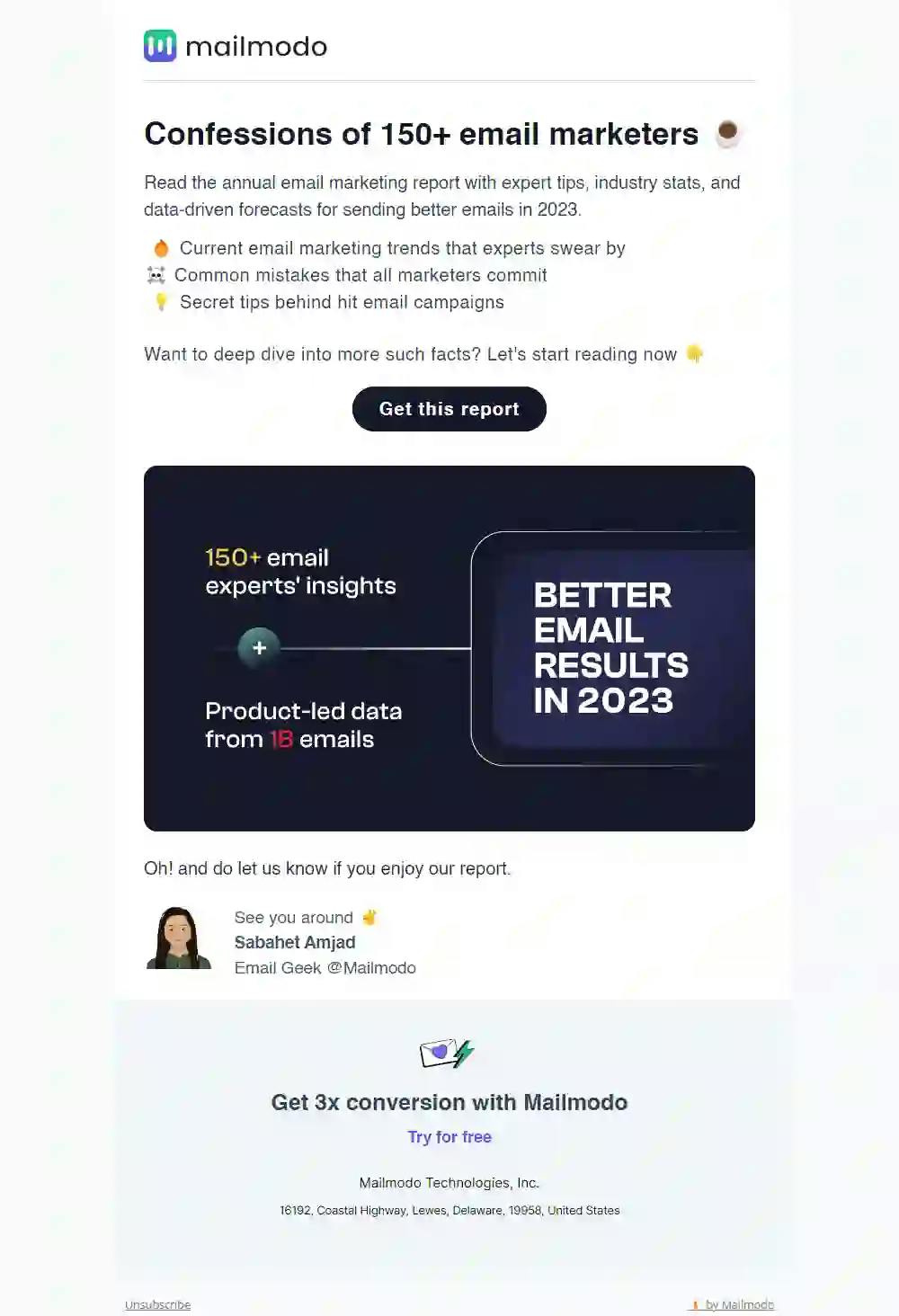 Lead Magnet Email Template