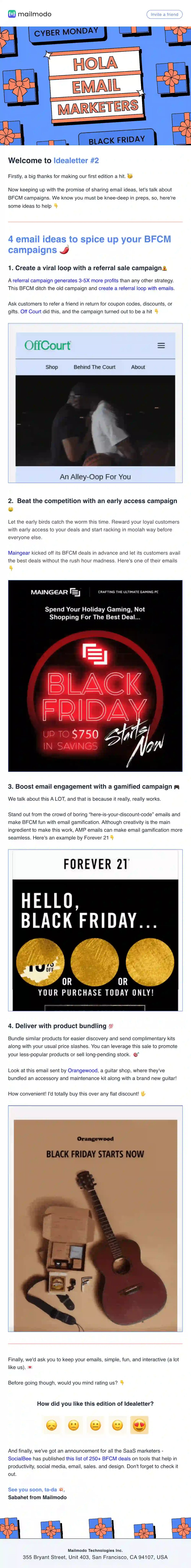 Free Black Friday Email Newsletter Template