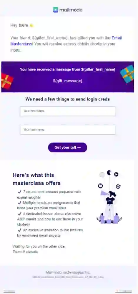 Free Referral Invite Email Template