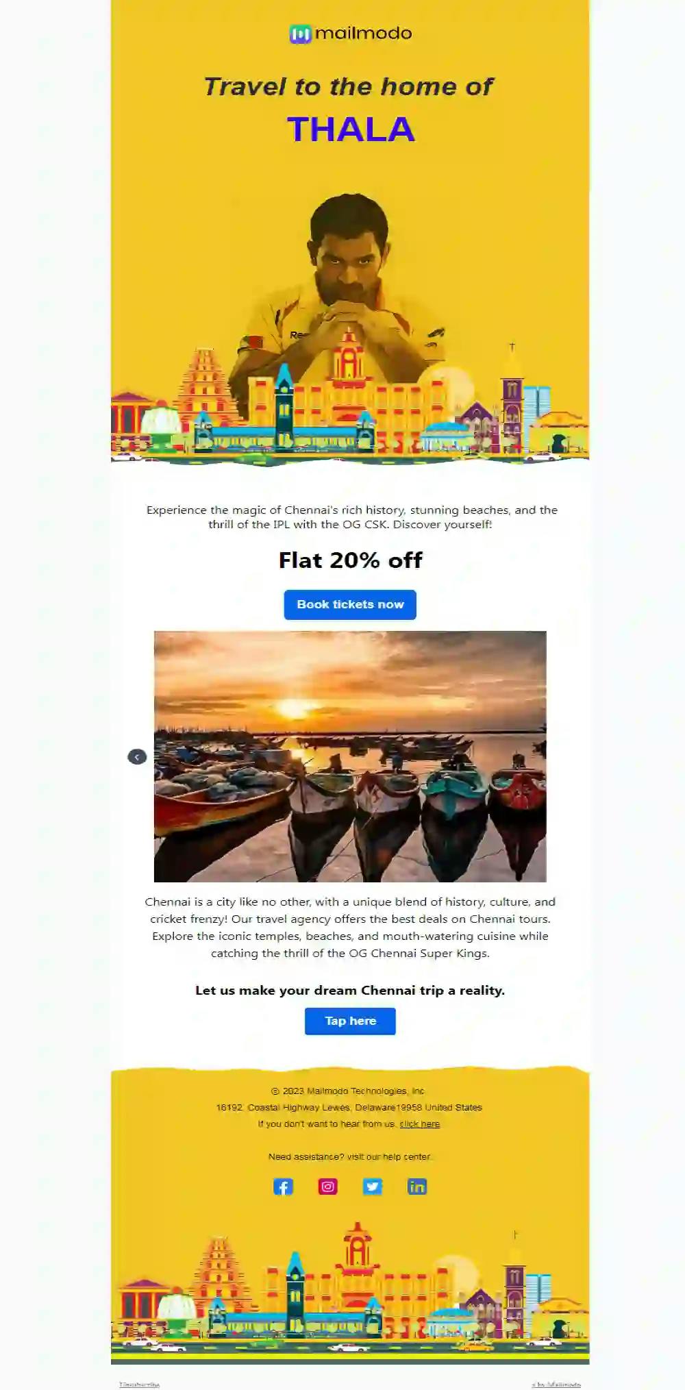 Travel Email Template