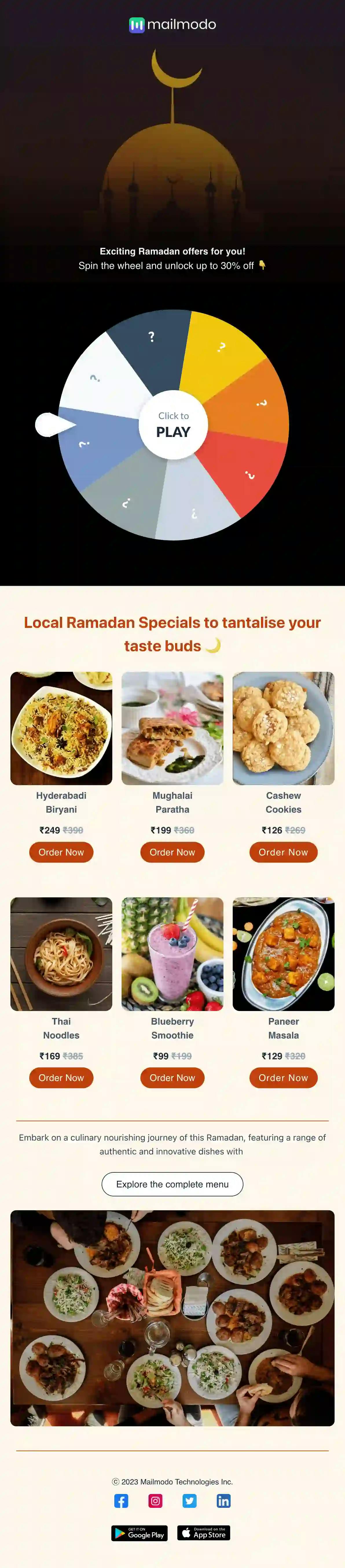Free Ramadan Email Template