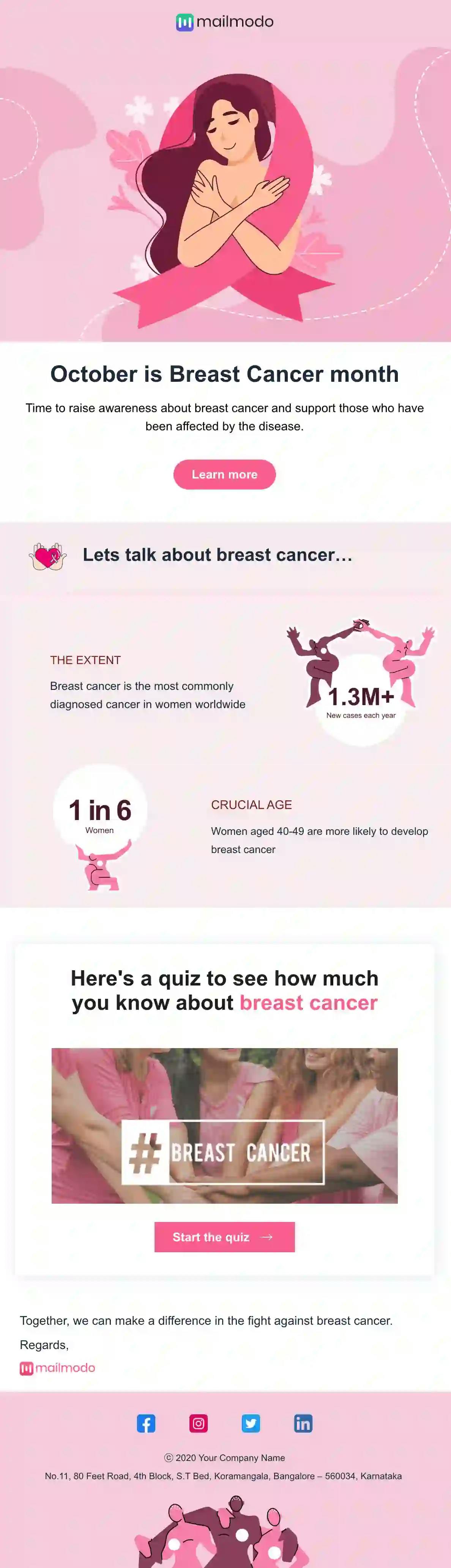 Breast Cancer Email Template