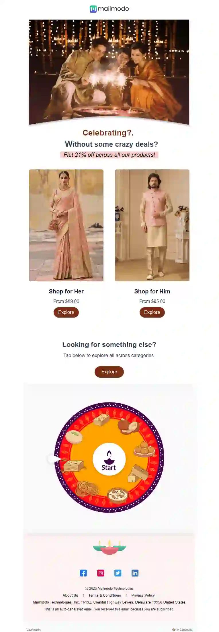 Diwali Email Template