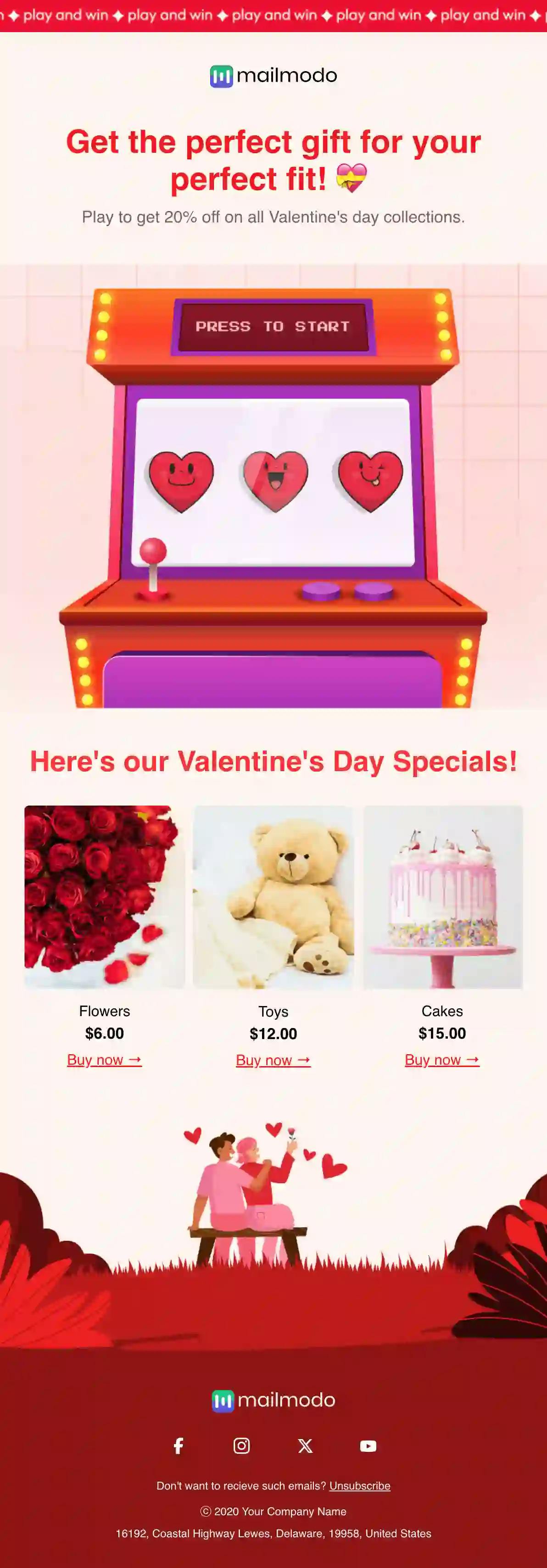Free Valentine's Day Email Template