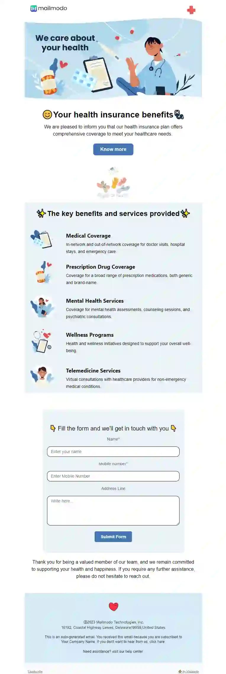 Medicare Insurance Email Template
