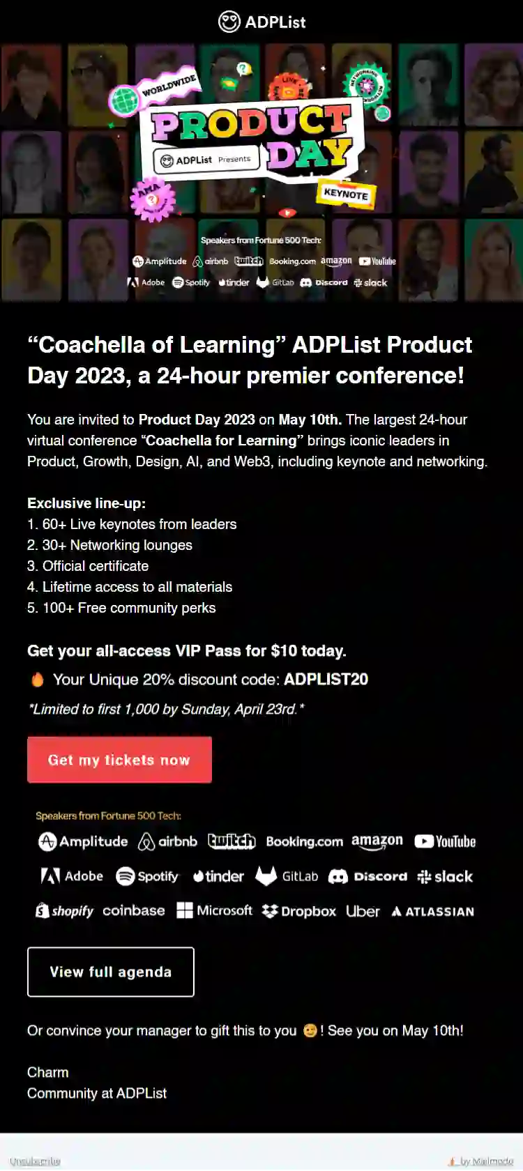 Free Sales Event Email Template