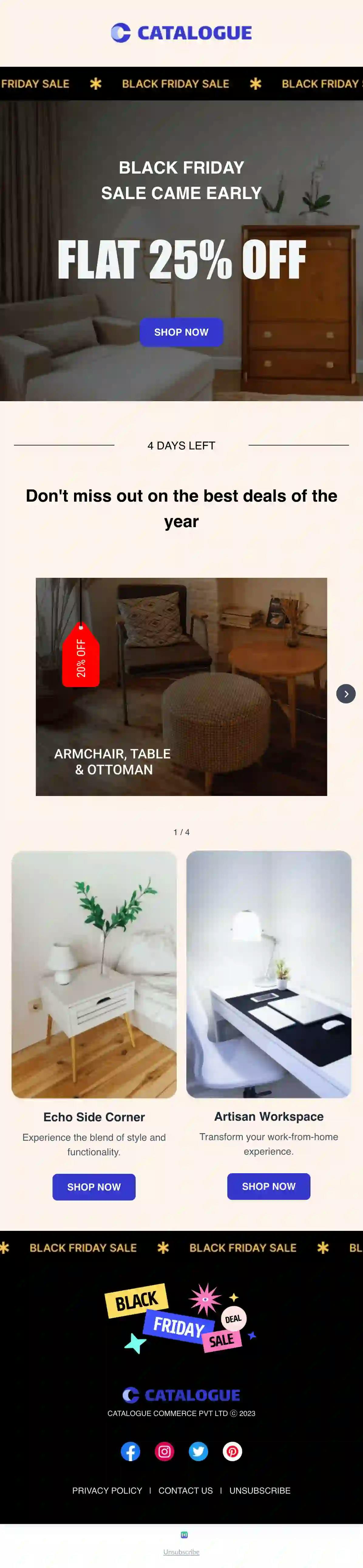 Furniture Email Template