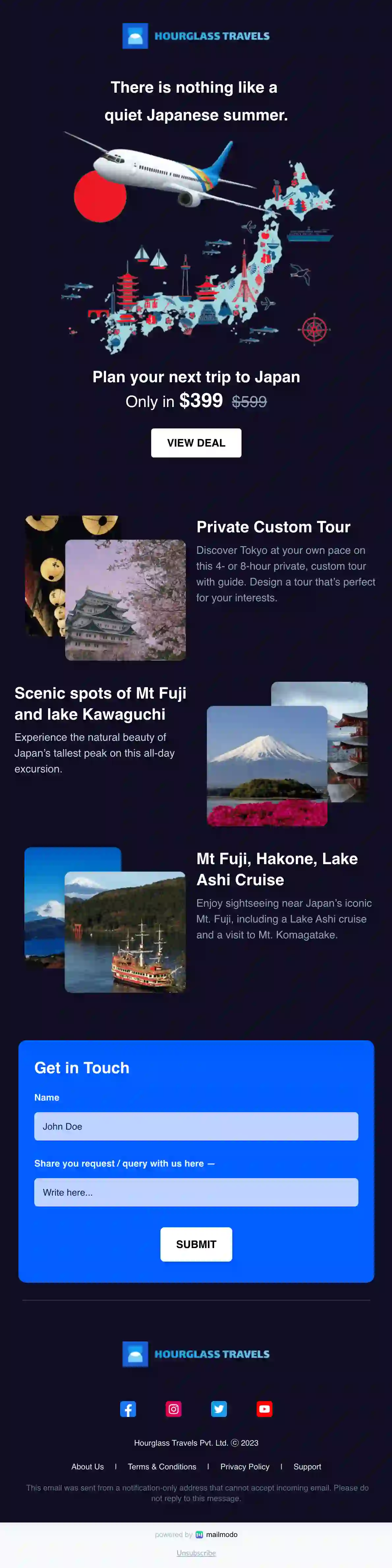 Travel Agent Email Template
