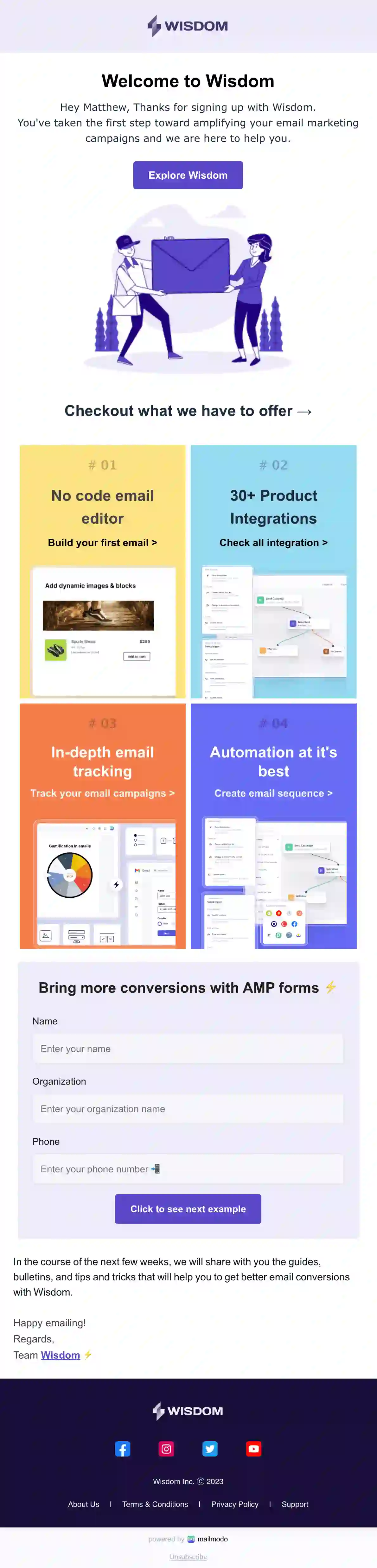 Free Customer Welcome Email Template
