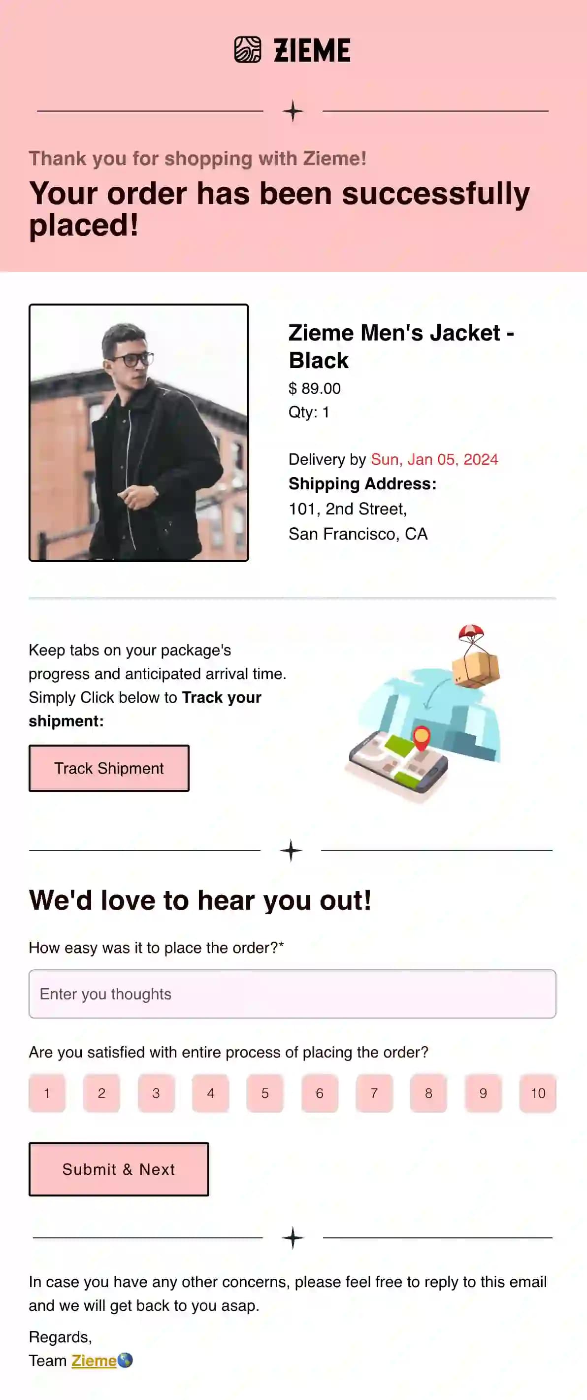 Free Thank You Email Template