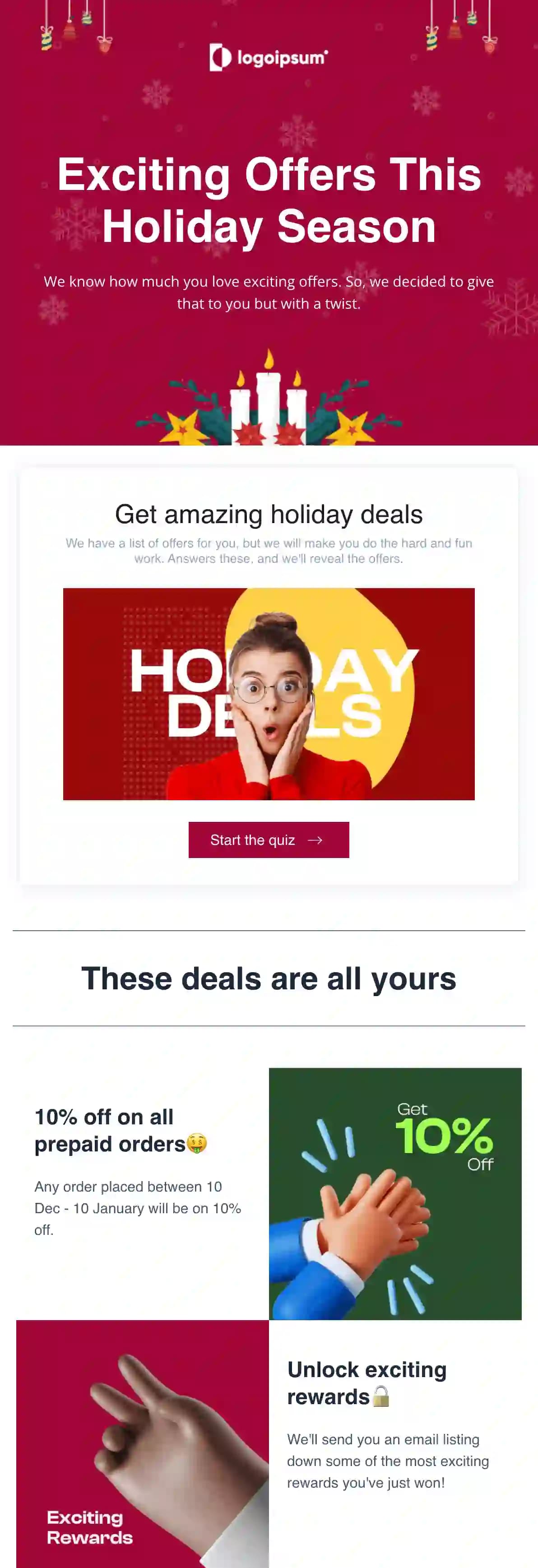 Free Christmas Email Template