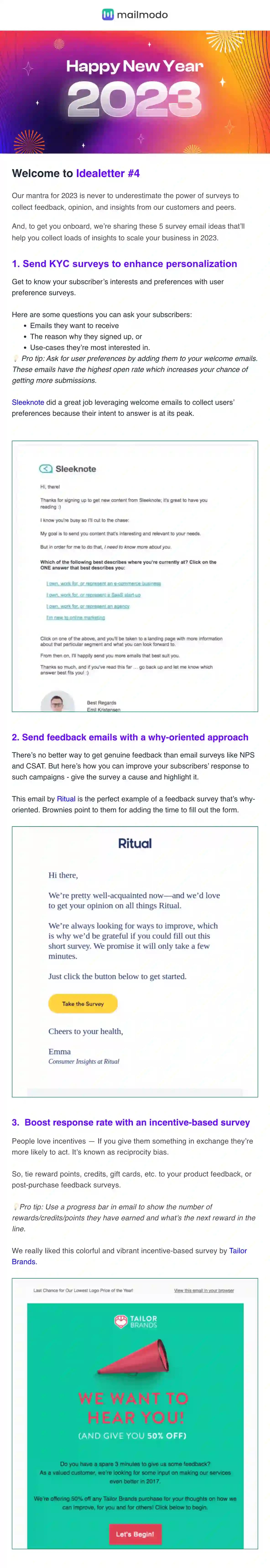 Free Happy New Year Email Template