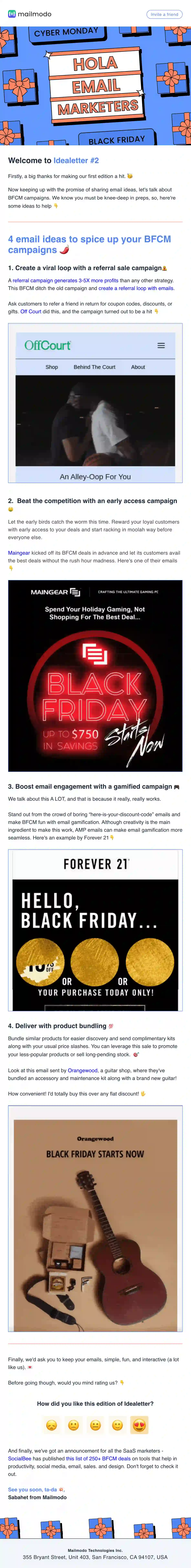 Free Black Friday Email Newsletter Template