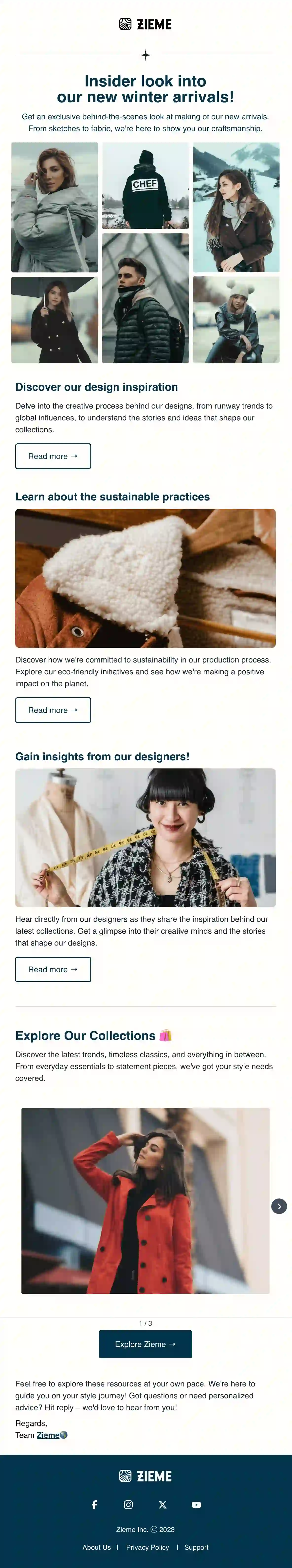 Product Information Email