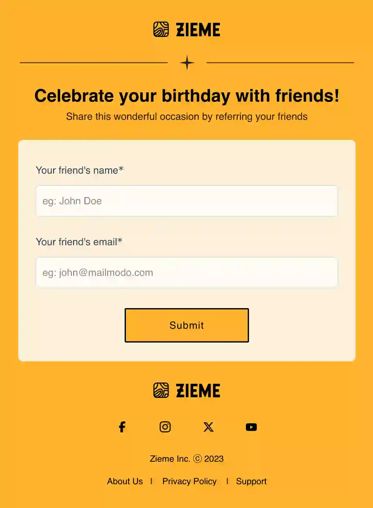 Milestone Thank You Email Template