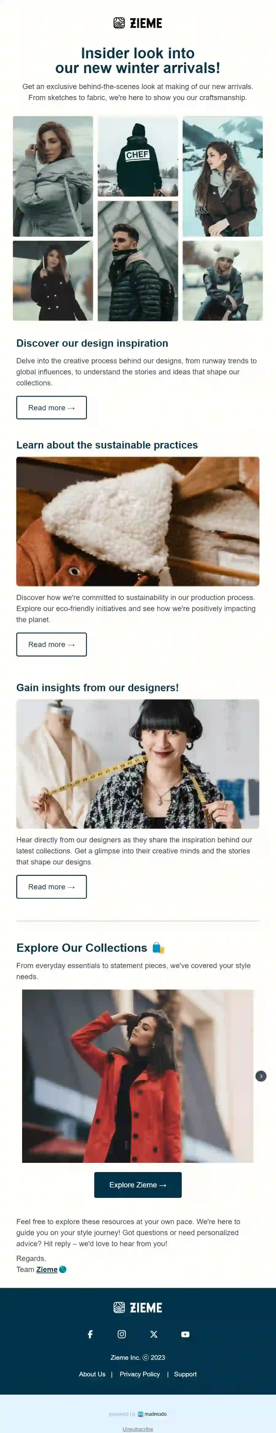 Product Information Email Template