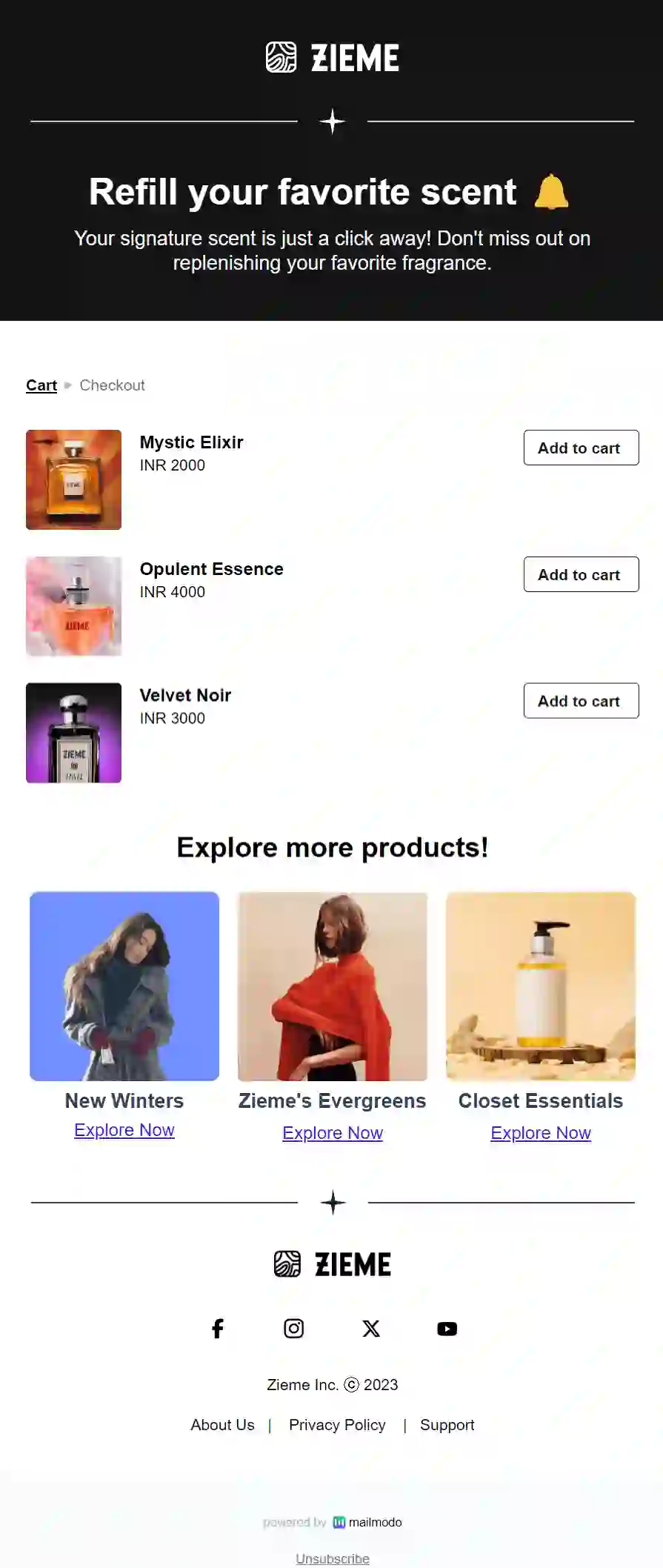 Product Refill Reminder Email Template