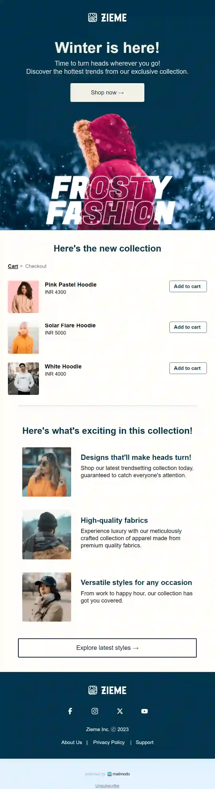 Free New Arrival Email Template