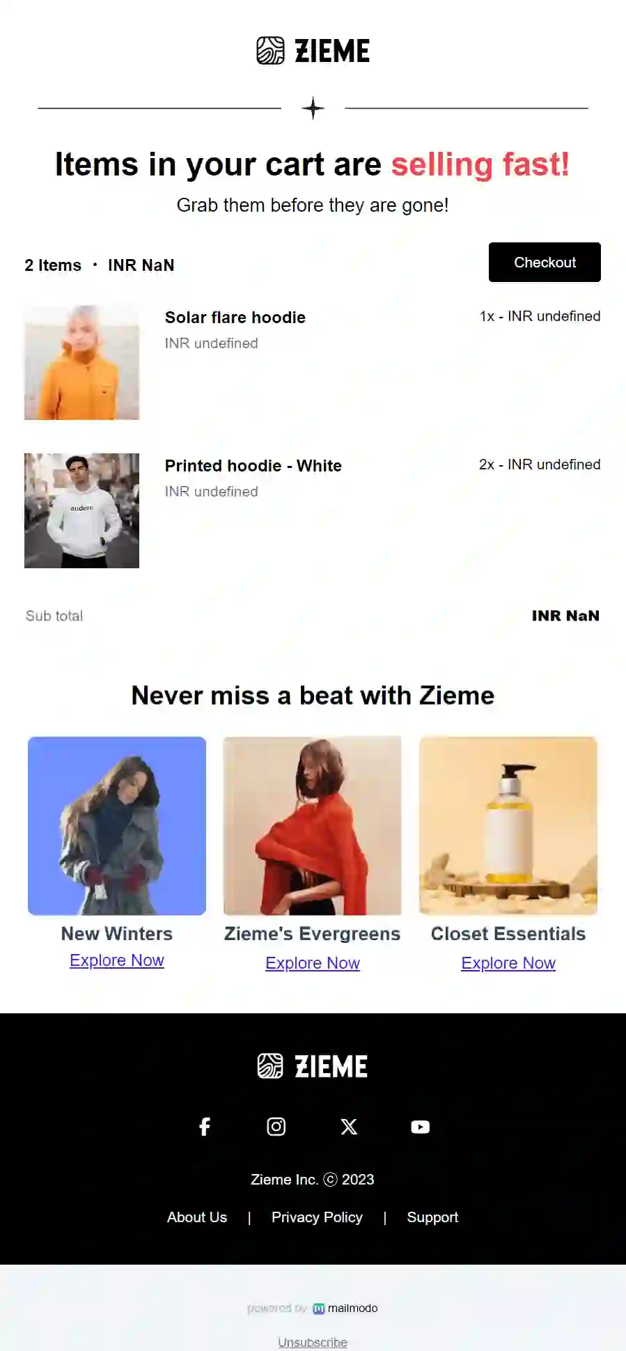 Limited Stock Email Template