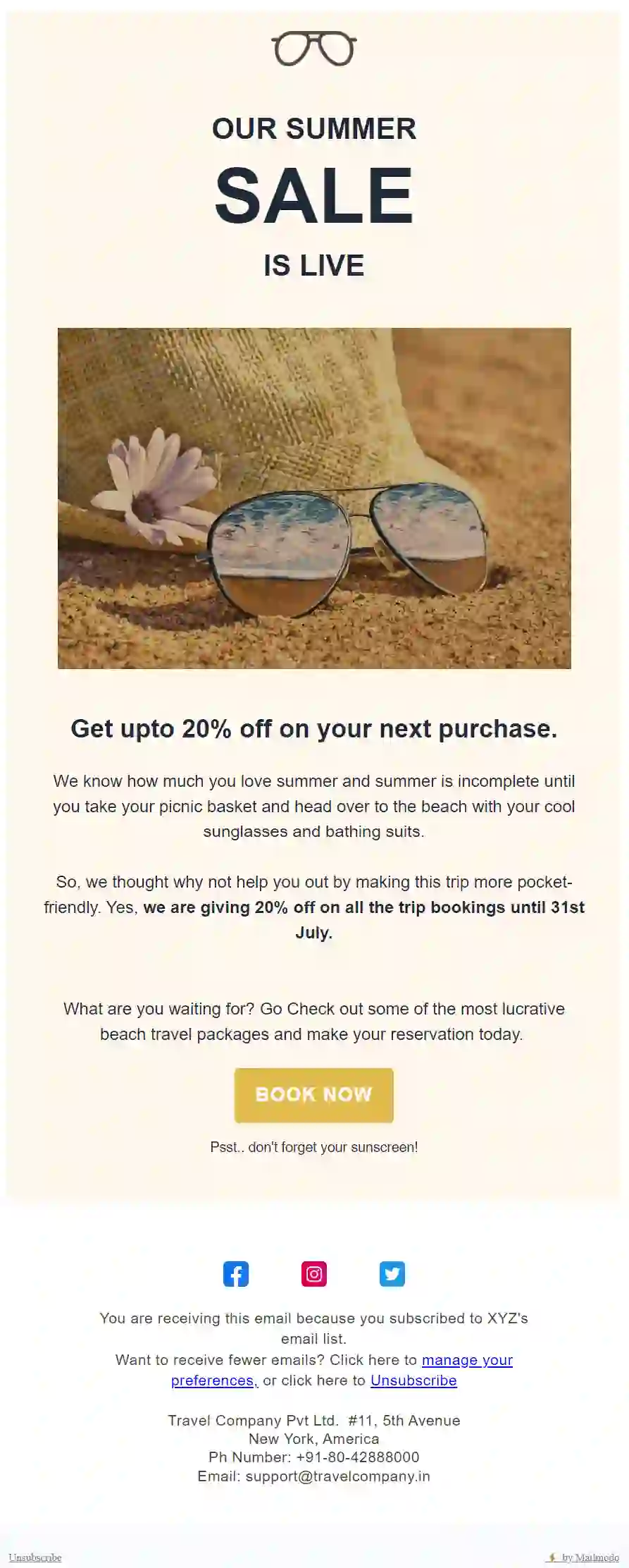 Free Seasonal Offer Email Template