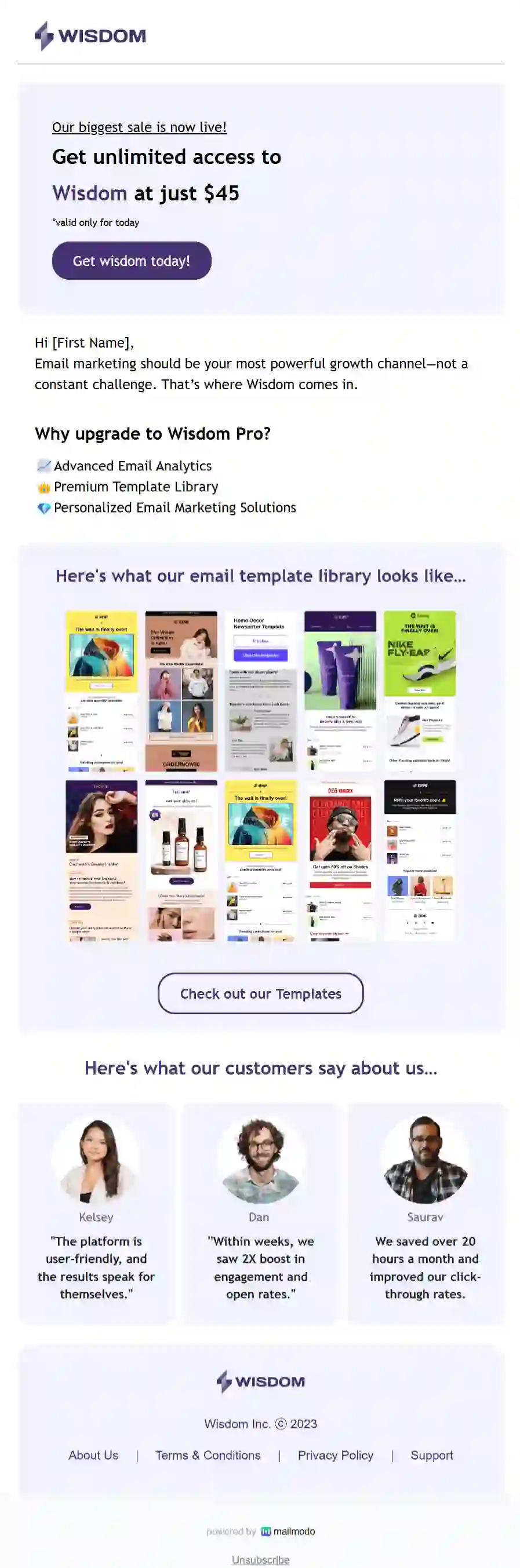 Free B2B Sales Email Template