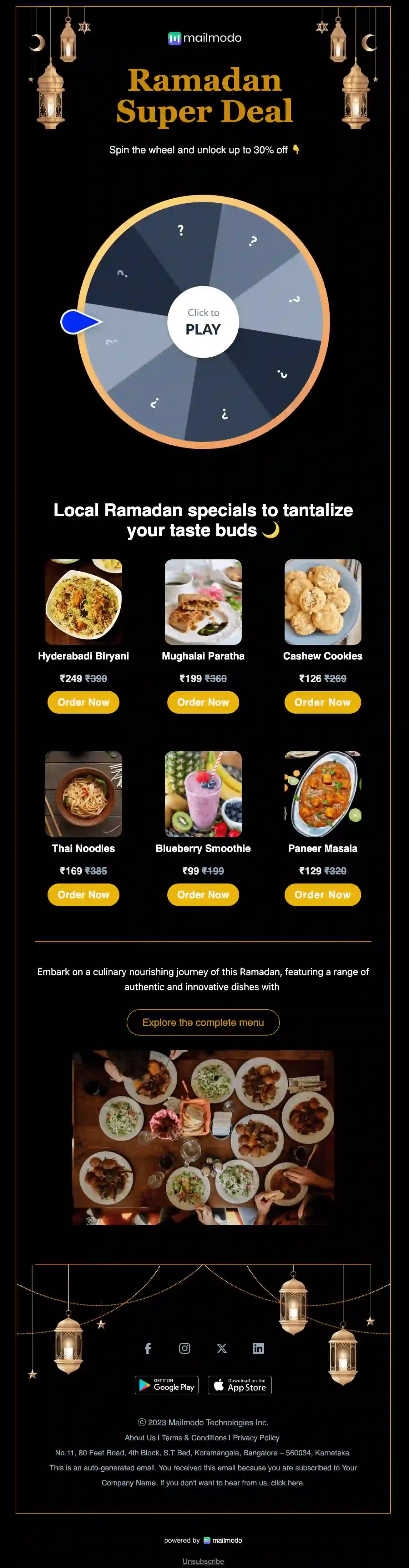 Free Ramadan Email Template