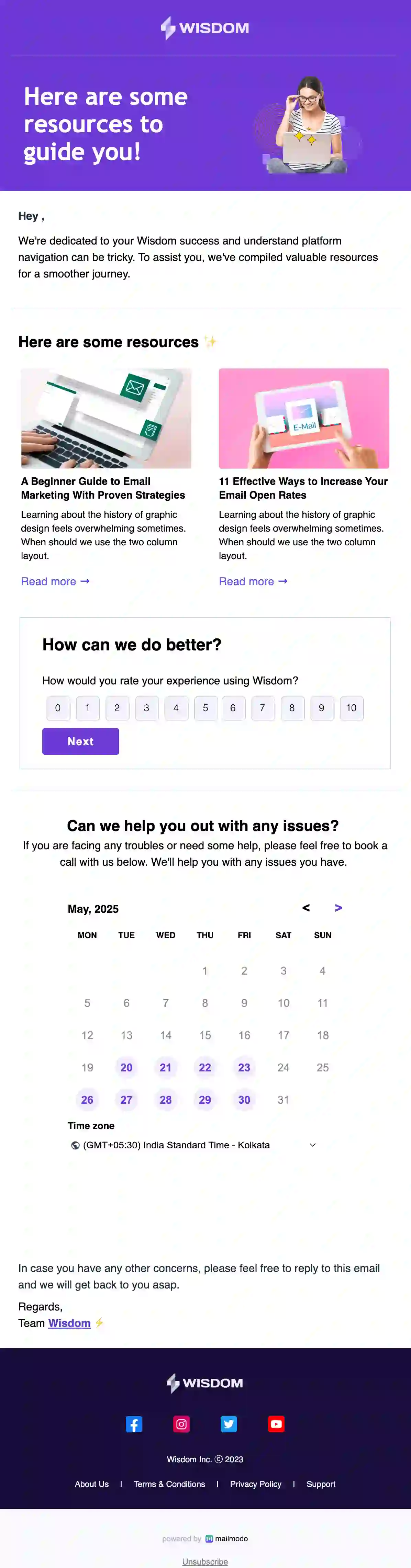 SaaS Churn Prevention Email Template