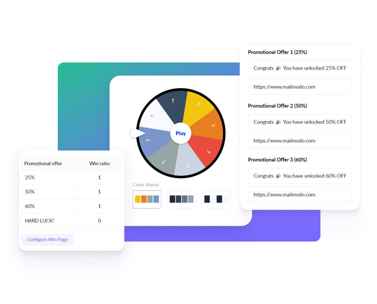 Mailmodo offers drag and drop option to make a discount wheel for your interactive emails, which will bring you great conversion.