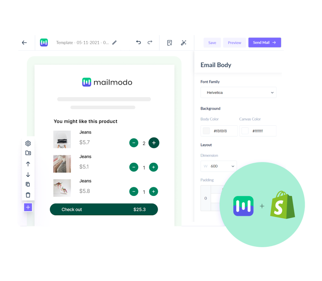Shopify integration with Mailmodo