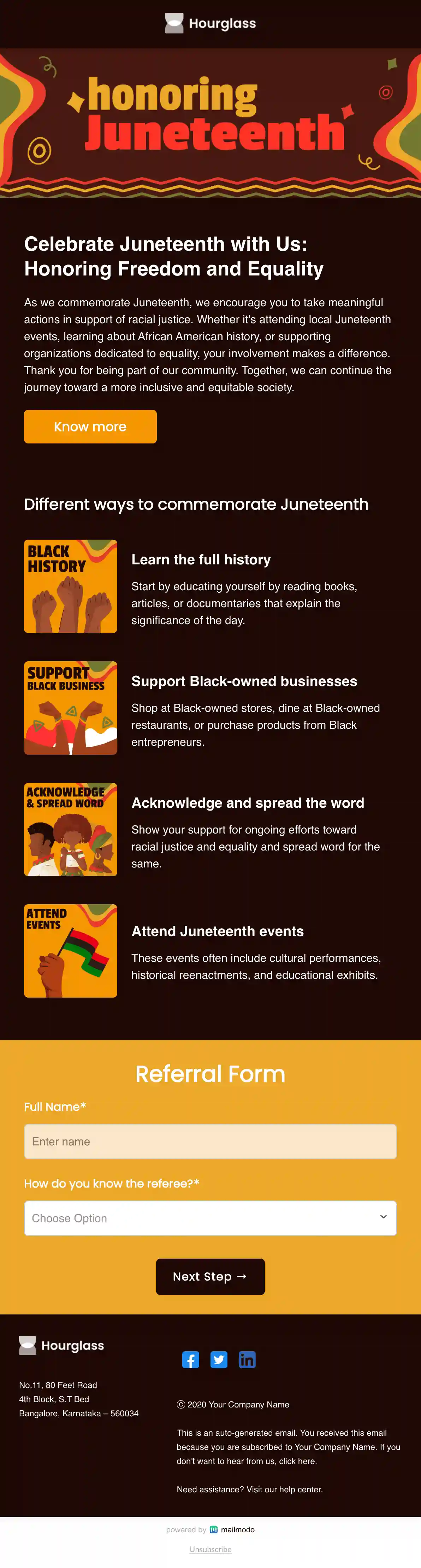Juneteenth Email Template