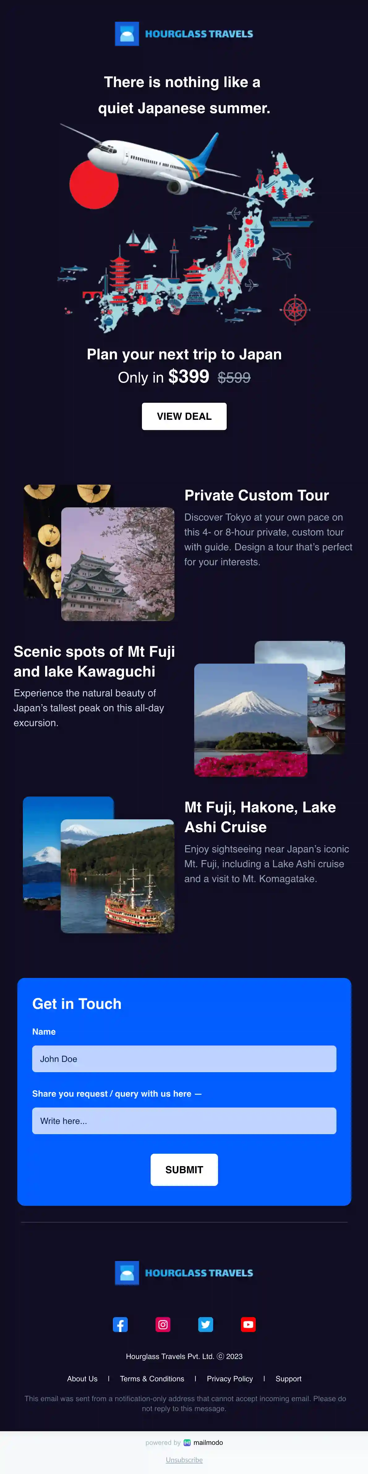 Travel Agent Email Template