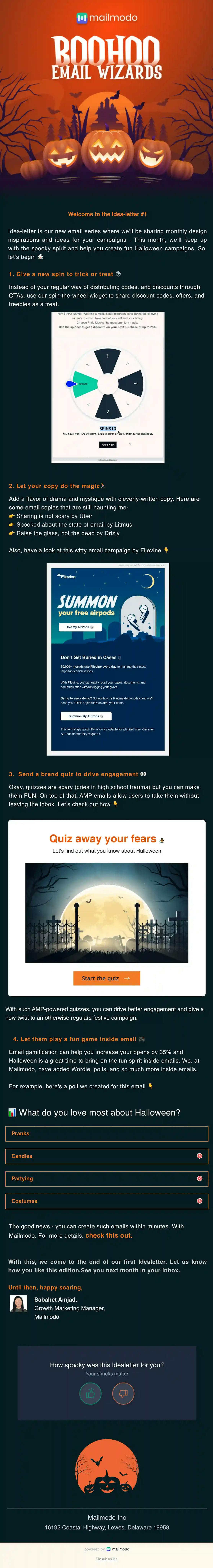 Halloween Invitation Email Template