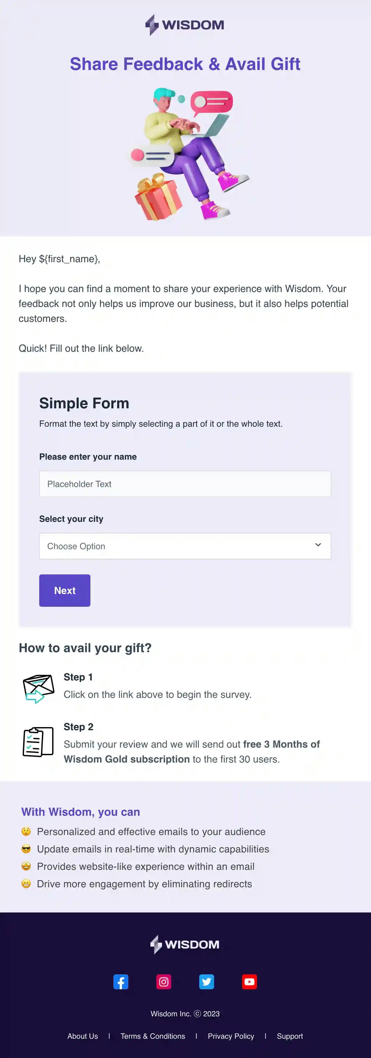 Churn Prevention Email Template
