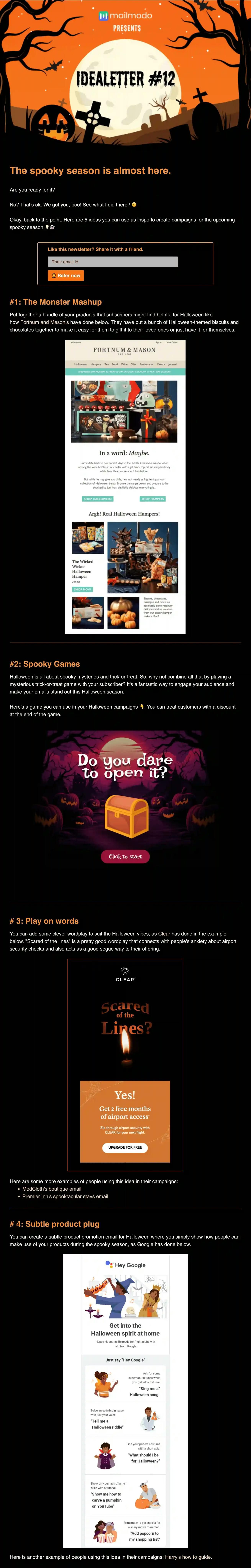 Halloween Newsletter Email Template