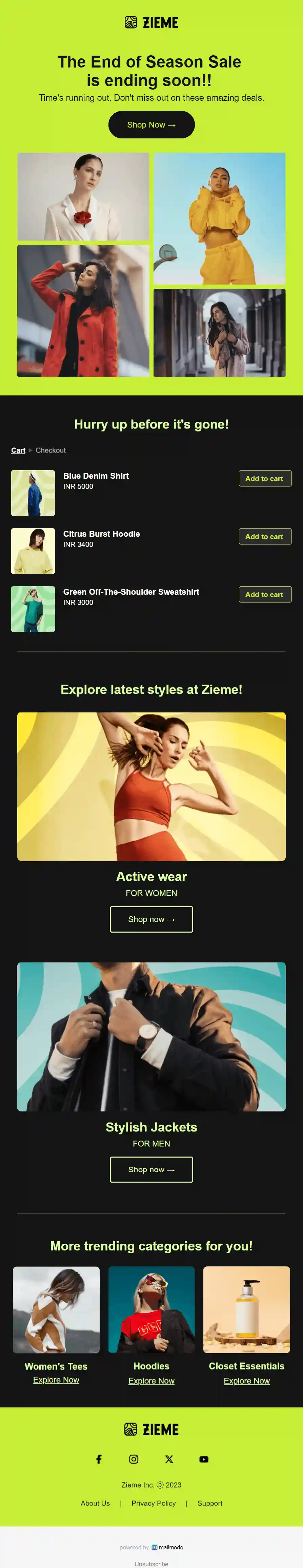 Price Drop Final call Email Template