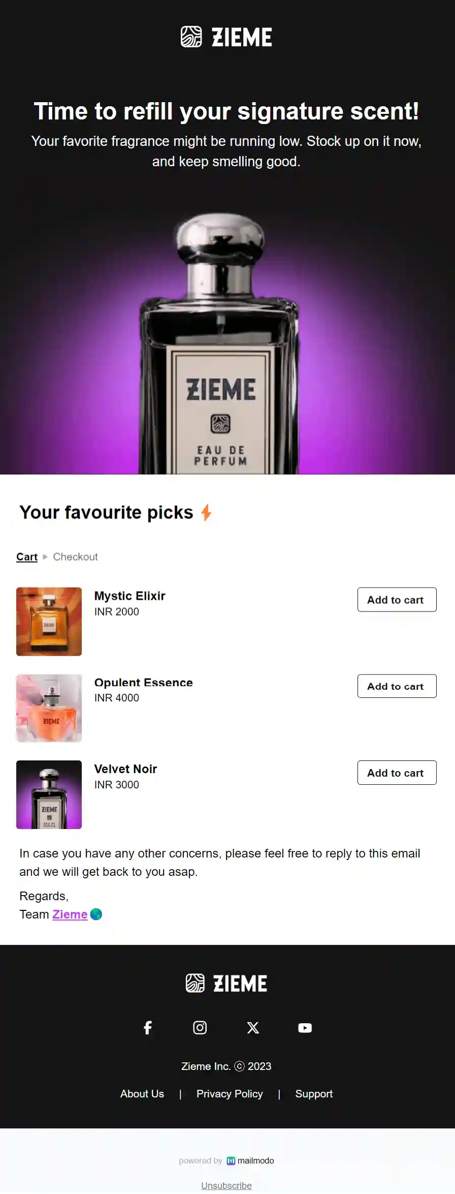 Product Refill Email Template