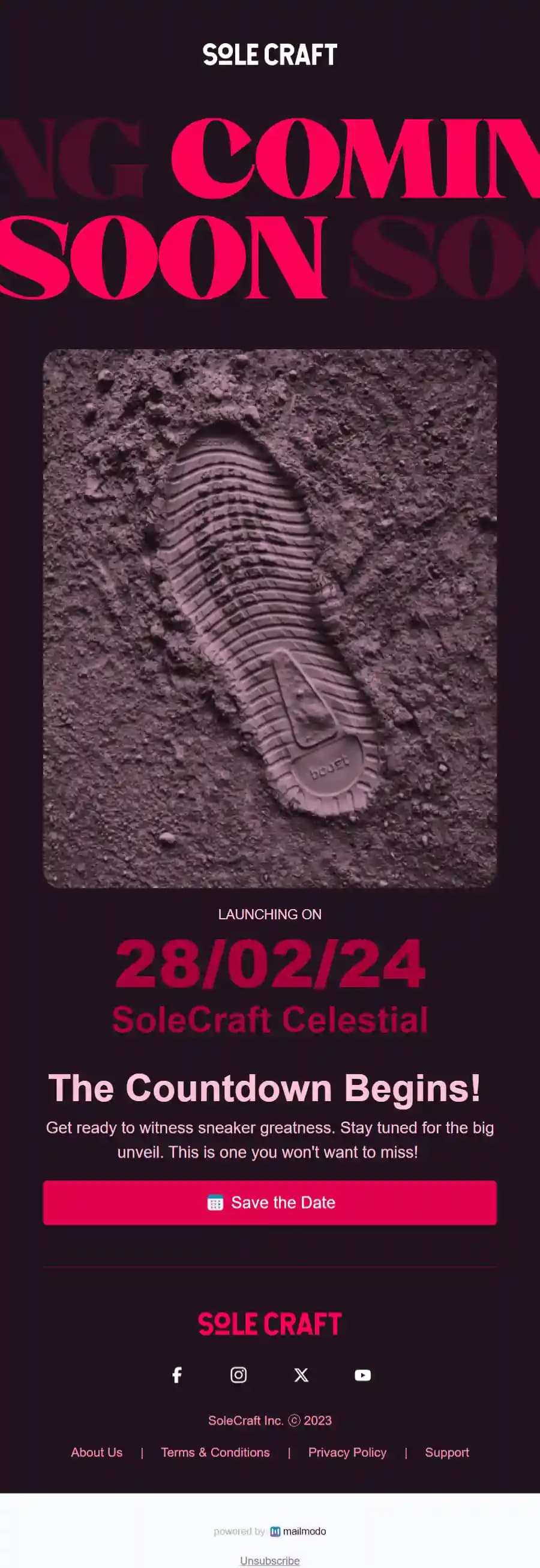 New Launch Teaser Email Template