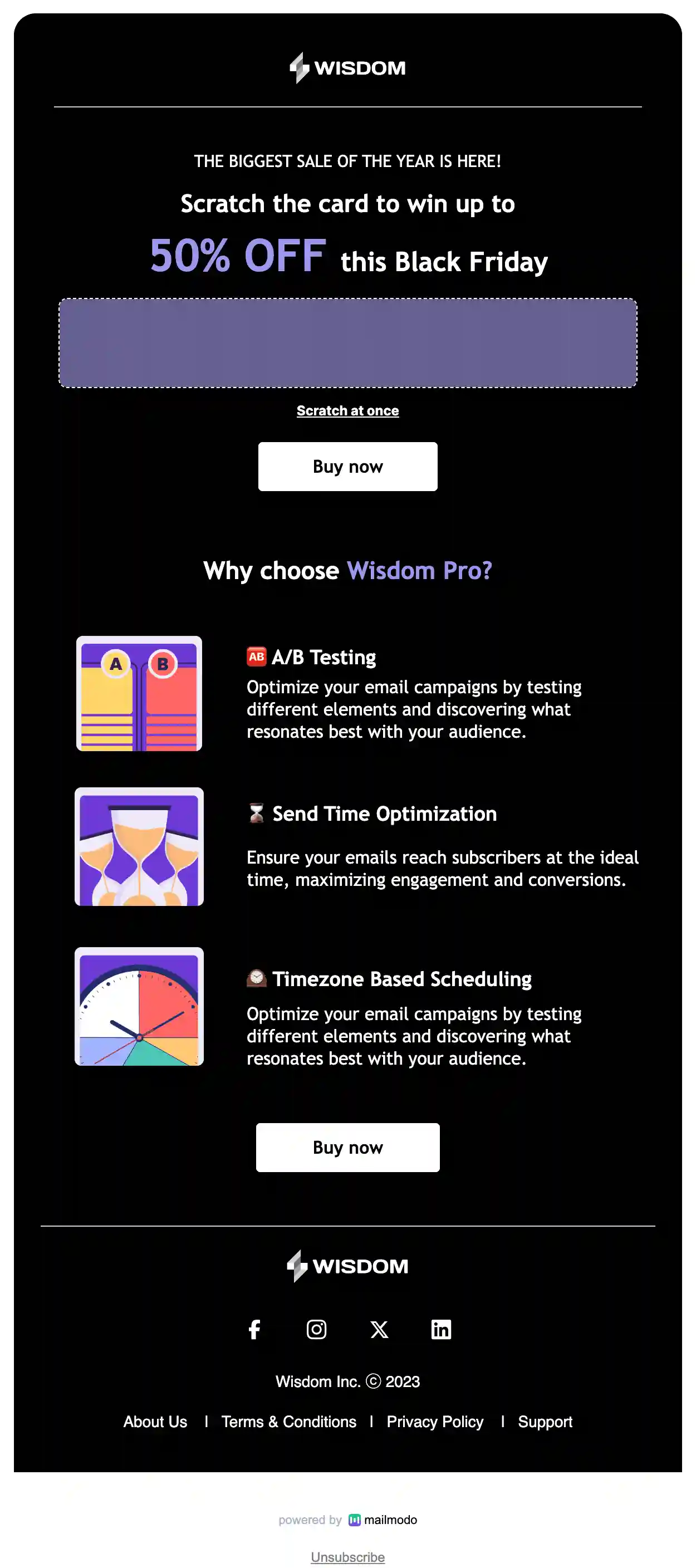 Free Black Friday Sale Email Template