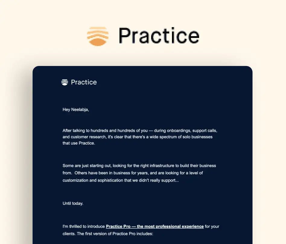 Practice's Email Design System