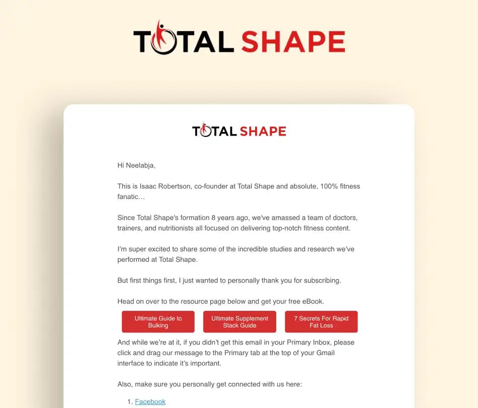 Total Shape's Email Design System