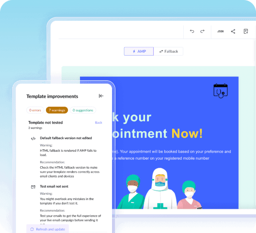 Get real-time template suggestions to fix errors Get real-time template suggestions to fix errors