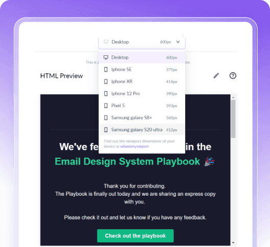 Check responsiveness for different devices Check responsiveness for different devices