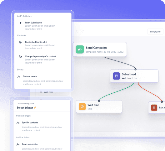 Build complex automations in minutes Build complex automations in minutes